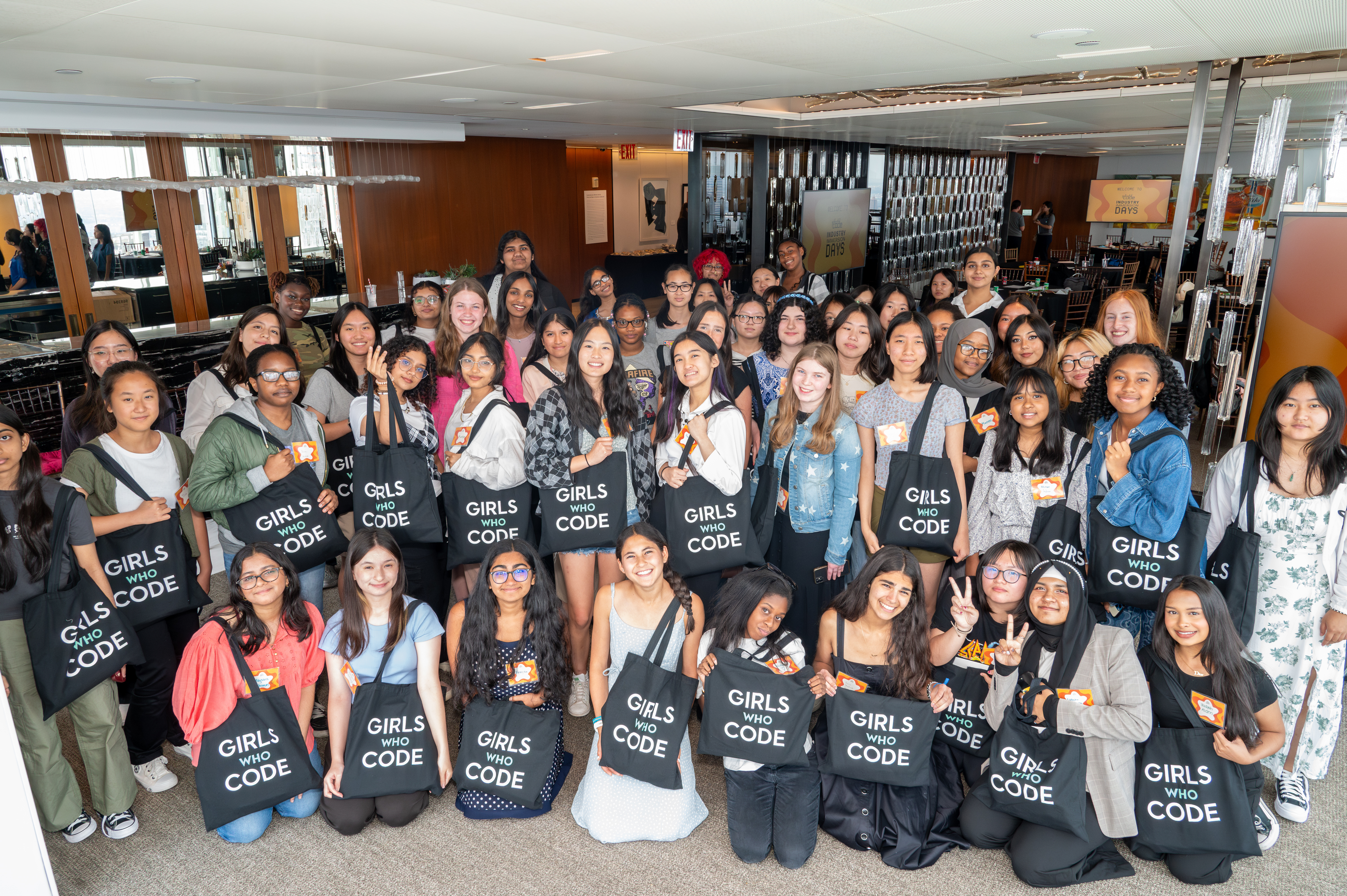 Girls Who Code Summer Program Students